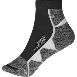 James & Nicholson Herren Sport Sneaker Socken JN214 black/white 45-47