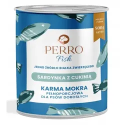 PERRO Sardine mit Zucchini 800 g Monoprotein-Nassfutter für ausgewachsene Hunde
