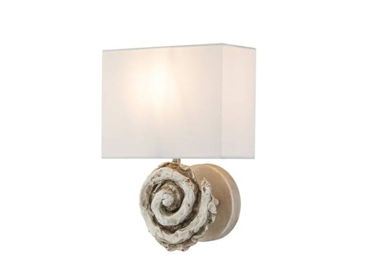 Elstead Swirl Wandlamp met kap, beenwit