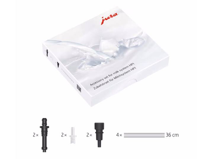 JURA Zubehörset für Milchsystem HP1 Zubehörset Düsen HP1 – JURA Zubehör Haushalt – schwarz / weiss