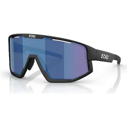 Bliz, Unisex, Sportbrille, Vision (Matt Schwarz, Smoke/Blue Multicolor), Schwarz