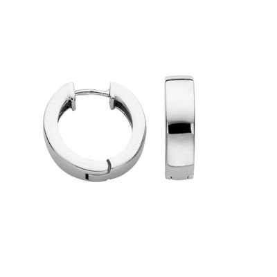 Paar Creolen FIRETTI "Schmuck Geschenk Edelstahl Ohrschmuck Ohrringe" Gr. 16, silber (edelstahlfarben), Ohrringe, Damen, 16, Edelstahl