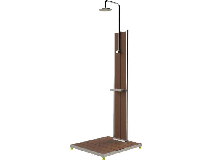 Eichenwald Modell 70 Gartendusche Bahama mit Bodenplatte