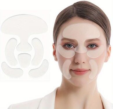 Multisell Products Hub Reusable Forehead Wrinkle Patches, Silicone Under Eye & Smile Line Patches For Women Reusable Forehead Wrinkle Patches, Silicone Under Eye & Smile Line Patches For Women