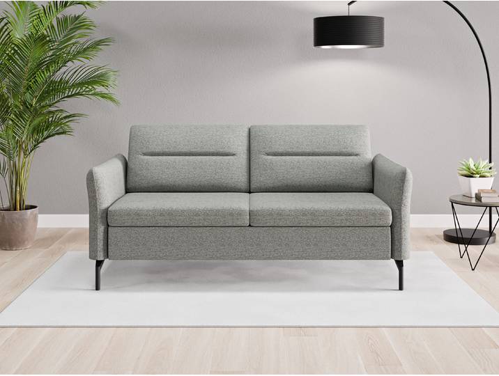 Einzelsofa Rio - Grau (Staubgrau) - Feiner Strukturstoff