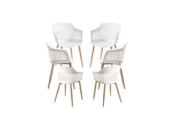6er Set Stühle Lisy - Weiß