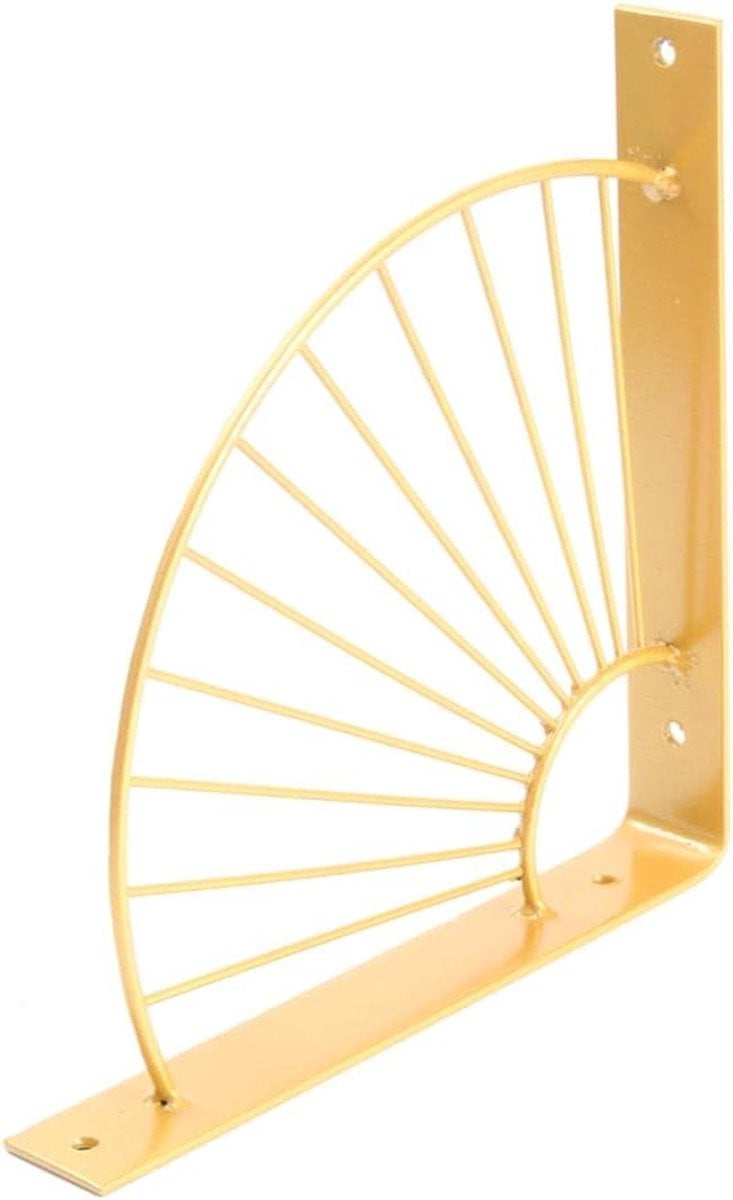 Gouden Plankdragers Set van Robuust Metaal - 20 x 20 cm