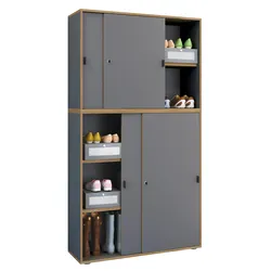 Schuhschrank Salia Anthrazit/Honigeiche