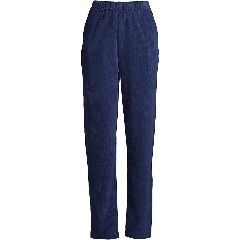 Komfort-Cordhose SPORT KNIT für Damen in Plus-Größe, Damen, size: plus, Blau, Baumwoll-Mischung, by Lands' End