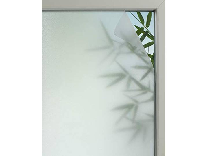 GARDINIA Statische Fensterfolie Privacy 50, Selbsthaftend, Blickschutz, Lichtdurchlässig, Sichtschutzfolie, Haftet statisch ohne Kleber, 90 x 150 cm, Halbtransparent