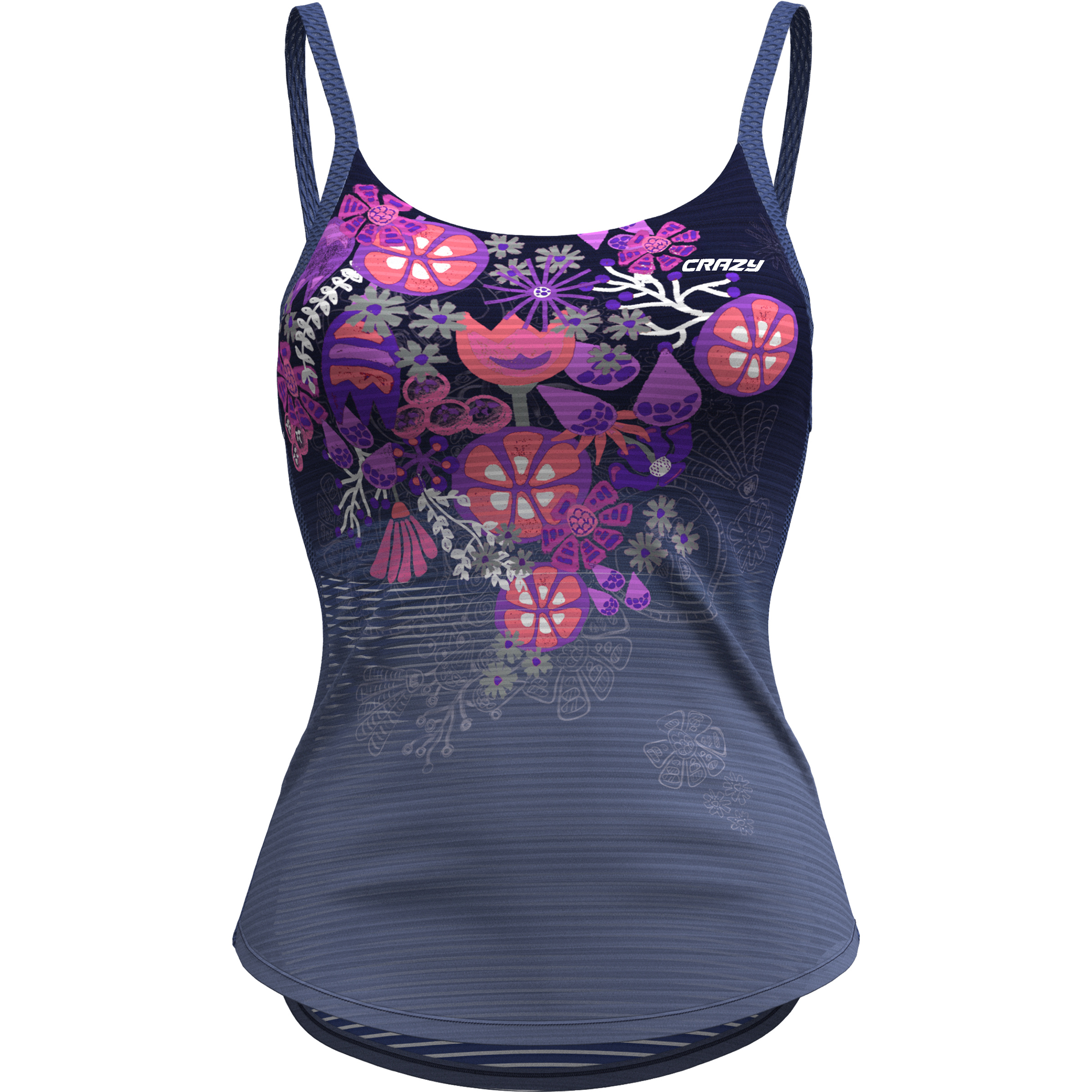 Crazy Shiny Top Damen Tanktops lila Größe L Trekking Elastisch
