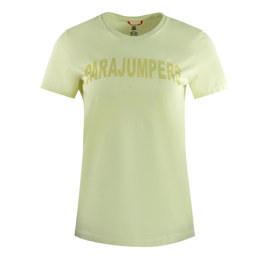 Parajumpers Cristie Brand Logo Zartgelb T-shirt