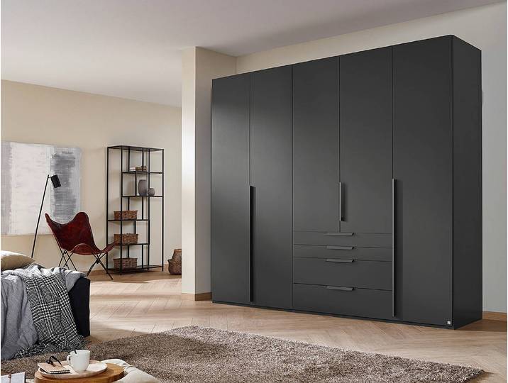 Drehtürenschrank Purisma Typ B 251cm Grau/Graphit