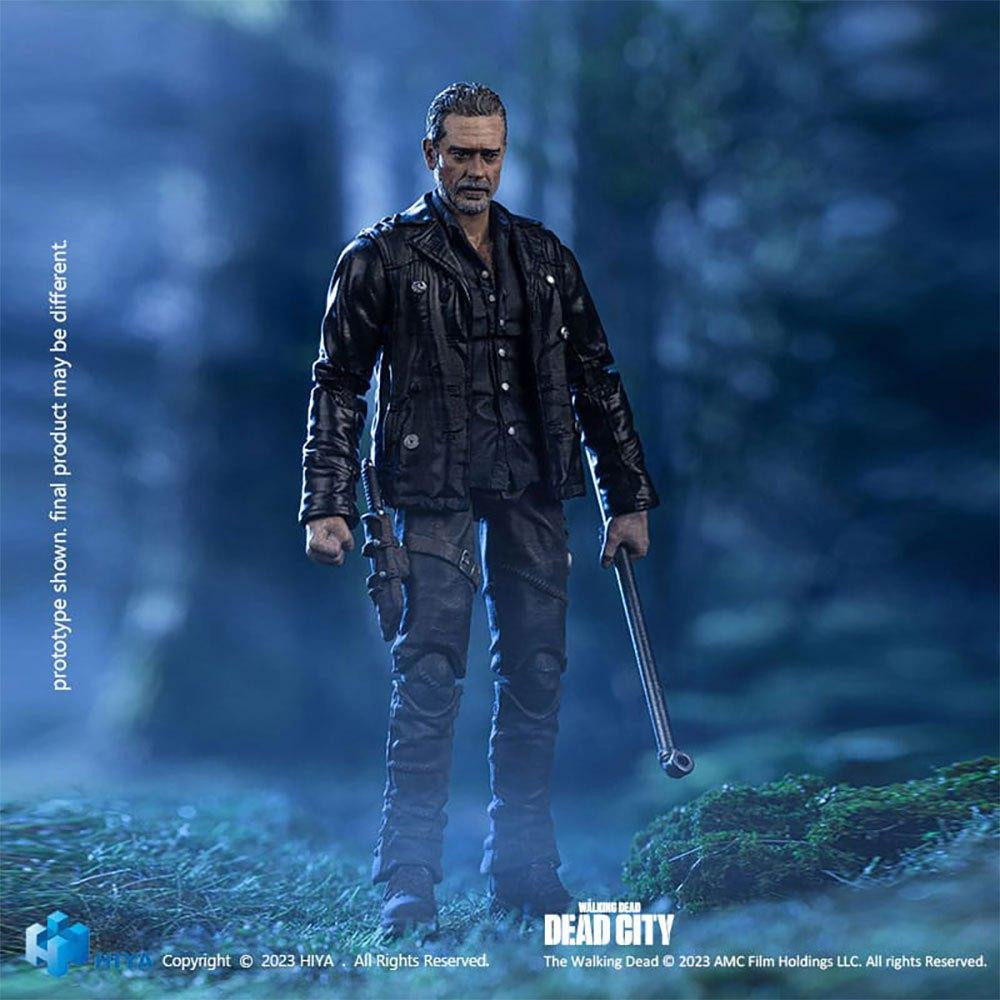 Hiya Toys The Walking Dead Dead City Negan Mini actiefiguur, 1/18 schaal, 11 cm