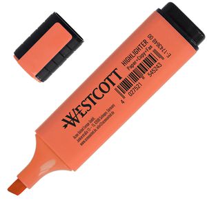 Westcott Textmarker E-743648 00, Strichbreite 2 - 5mm, rot