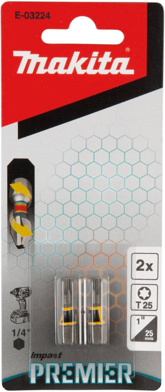 Makita Torsion Bit T25x25 (E-03224)