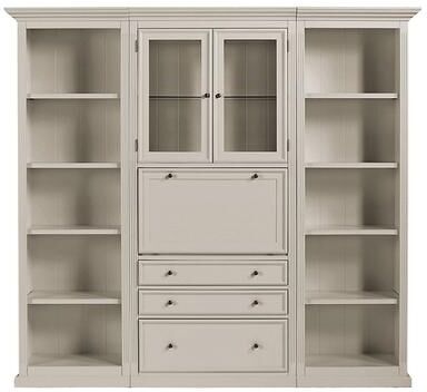 Tuscan 3-Piece Secretary Desk Group - Taupe - Ballard Designs