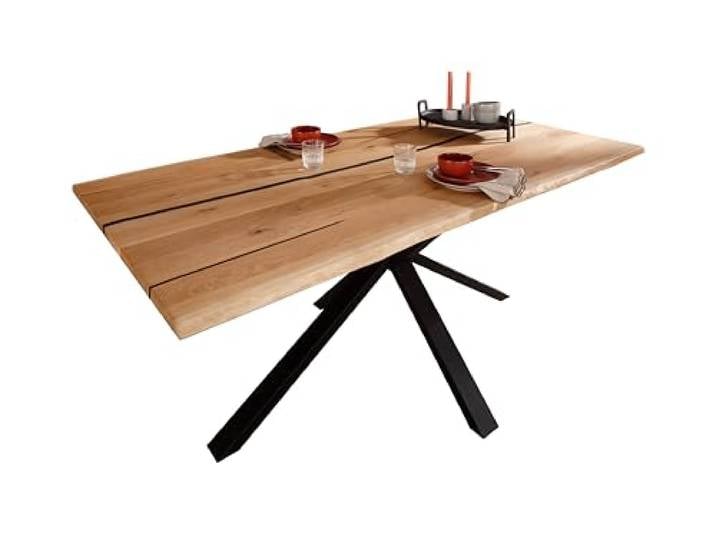 Woodroom Esstisch Gotha Wildeiche massiv geölt (180x90 cm)