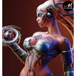 Crimson Tattooed Alien Warrior | ESMonster 1:12 sfw