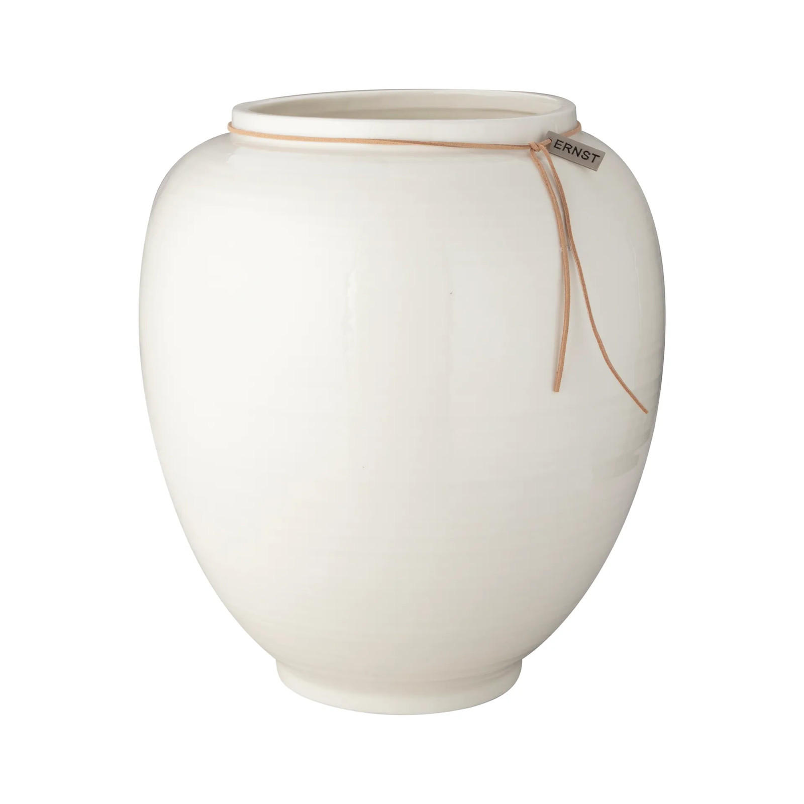 ERNST wit geglazuurde vaas, Hoogte: 28 cm