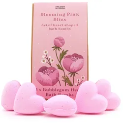 Blooming Pink Bliss Bath Heart Gift Set