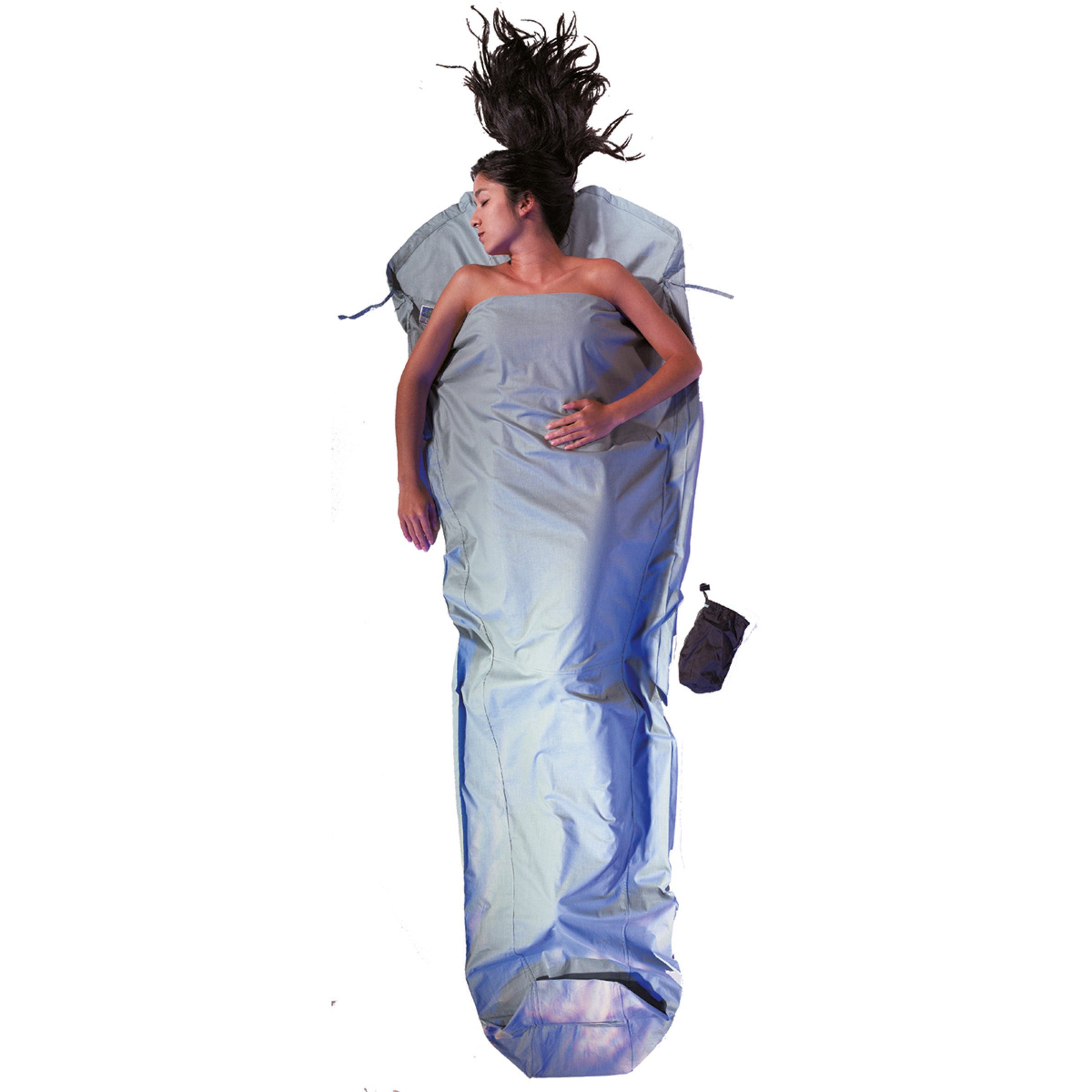 Cocoon MummyLiner Cotton Schlafsack Hüttenschlafsäcke & Inlets blau Größe MAX. 230CM Camping