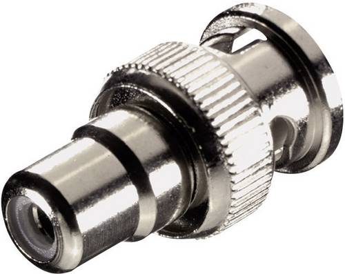 SpeaKa Professional SP-7869892 BNC / Cinch Adapter [1x BNC-Stecker - 1x Cinch-Buchse] Silber