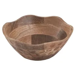 Amagohome Dekoschale Masterbox 8-teilig Holzschale H6cm rund Origin Mangoholz massiv : ø 30 cm