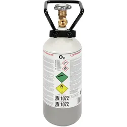 Rothenberger Sauerstoff-Stahlflasche, 10l, gefüllt, Lötgerät Zubehör