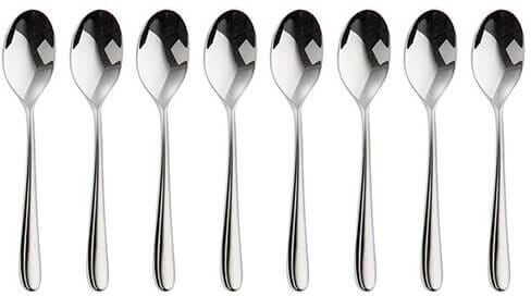 Robert Welch Kingham Bright Set of 8 Coffee Spoons