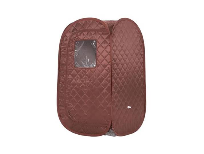 Tragbares Saunazelt, Faltbar, Ganzkörper-Spa For Eine Person, For Detox-Therapie Ohne Dampfgarer Entspannung Zu Hause(Brown)