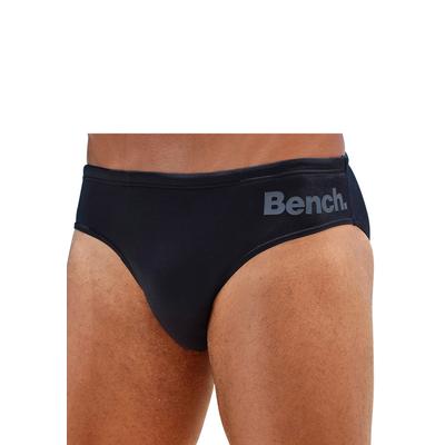 Badeslip BENCH., Herren, Gr. 6, N-Gr, schwarz, Polyamid, unifarben, Badehosen, klassischer Stil, mit Innenkordel