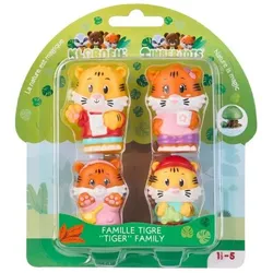 Klorofil Figurenset 4er-Set Familie «Tiger»