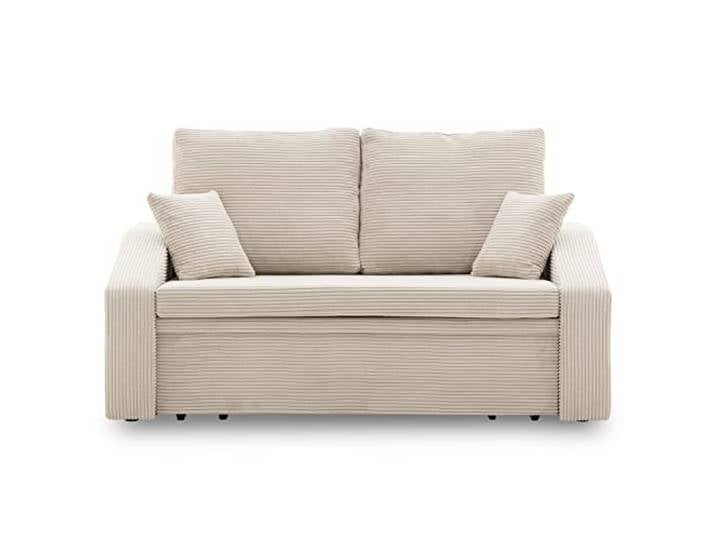 Sofa Dorma mit schlaffunktion, einfacher Aufbau, modernes Design, polstermöbel. Schlafcouch zum Wohnzimmer. Widerstandsfähiges, Minimalistisches Design (POSO 100)