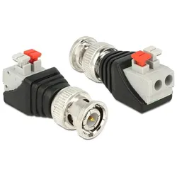 DeLOCK 65525 Kabeladapter BNC Schwarz, Silber