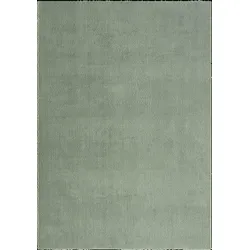 TEPPICH Hochflor ALDAN Antirutsch Uni Polyester Grün 60 x 110 cm