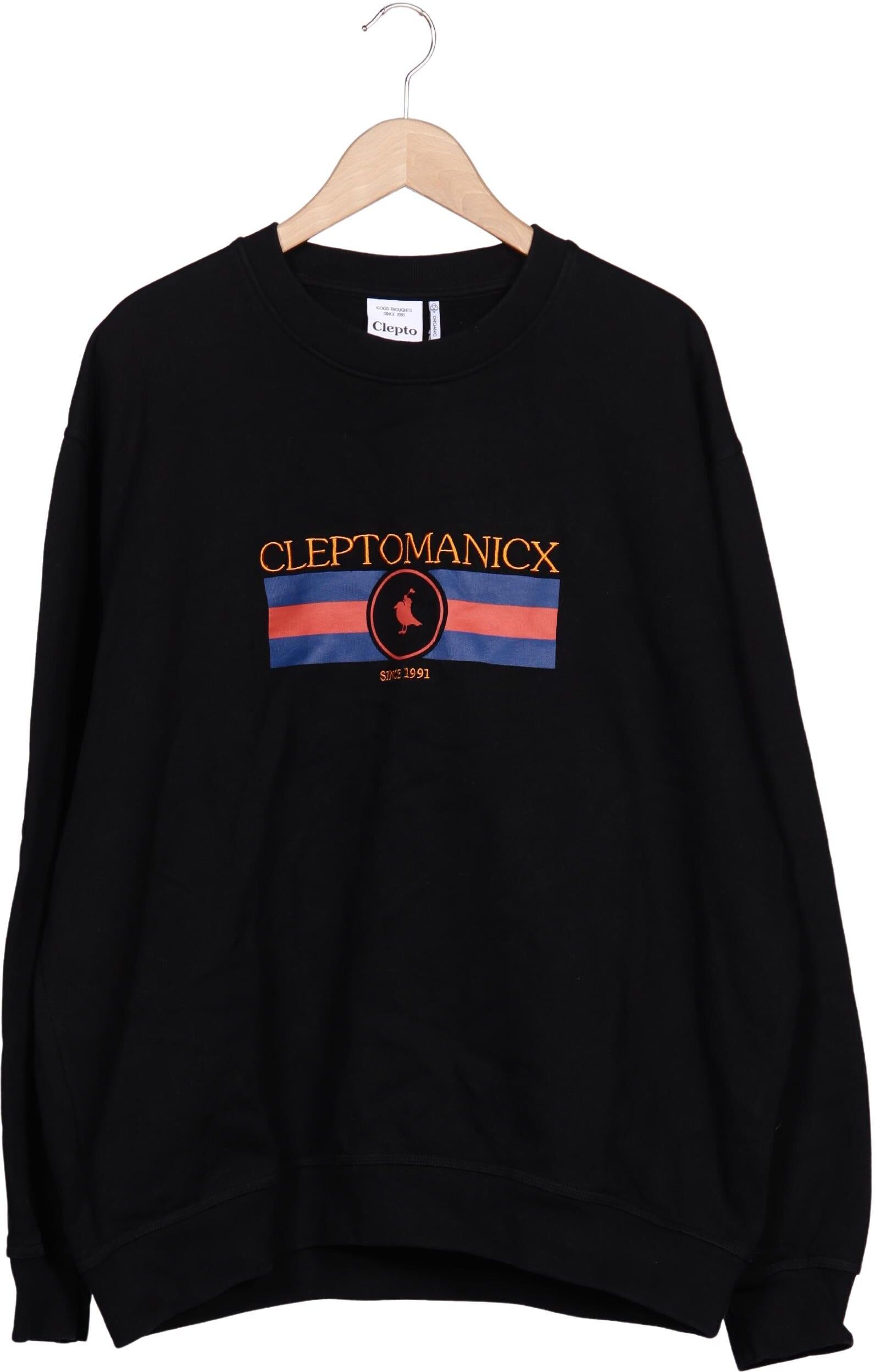 Cleptomanicx Herren Sweater, Schwarz, Gr. Xxl, Baumwolle - Second Hand