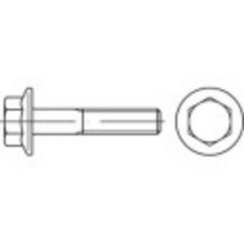TOOLCRAFT 148366 Sechskantschrauben mit Flansch M10 25mm Außensechskant Stahl zinklamellenbeschichtet 100St.