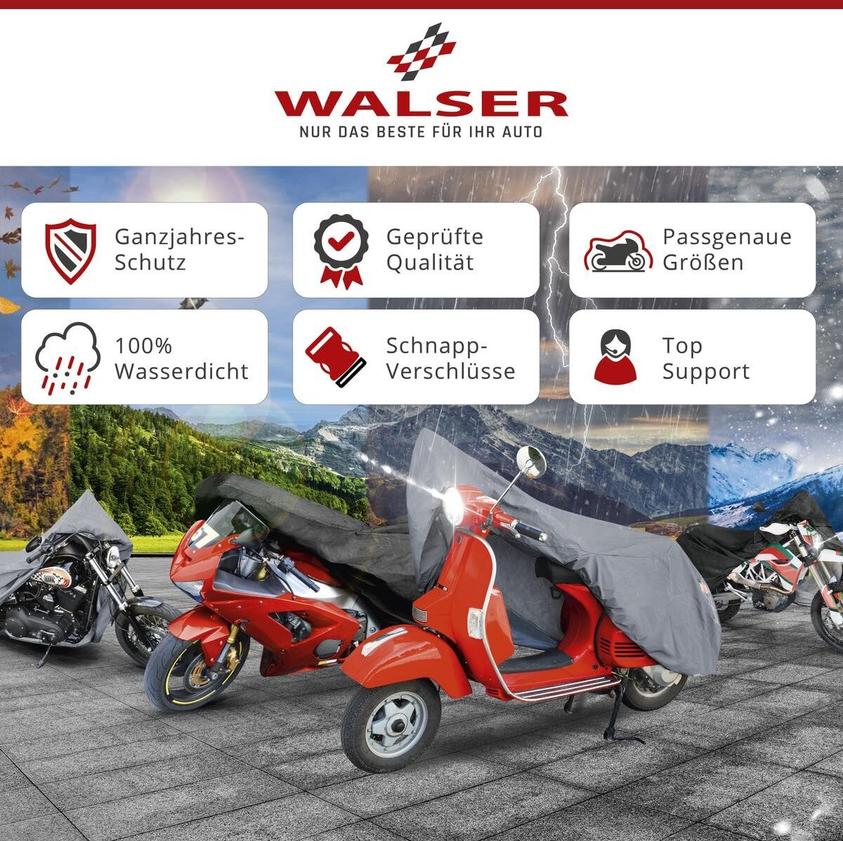 WALSER 41042 Motorcycle cover