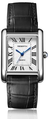 Quick Pick Pro Vintage Roman Square Quartz Watch For Women Elegant Retro Wristwatch black