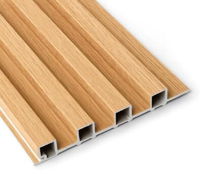 Art3d 96'' x 6'' Slat Wall Panels,WPC Acoustic Wall Paneling, 8pcs,32 sqft