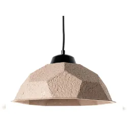 Stones Egg - Pendelleuchte aus schwarzem Recyclingkarton
