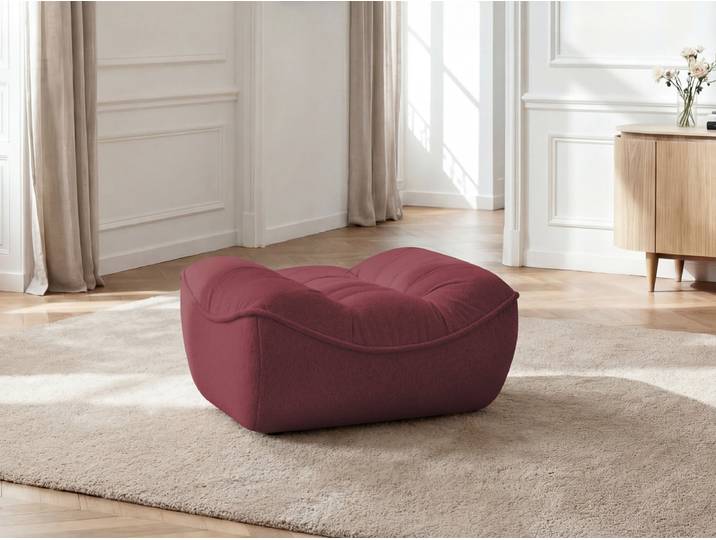 Pouf SERENA tissu chiné