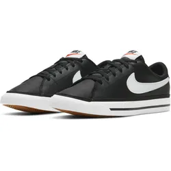 NIKE Court Legacy Sneaker Jungen black/white-gum light brown 38.5