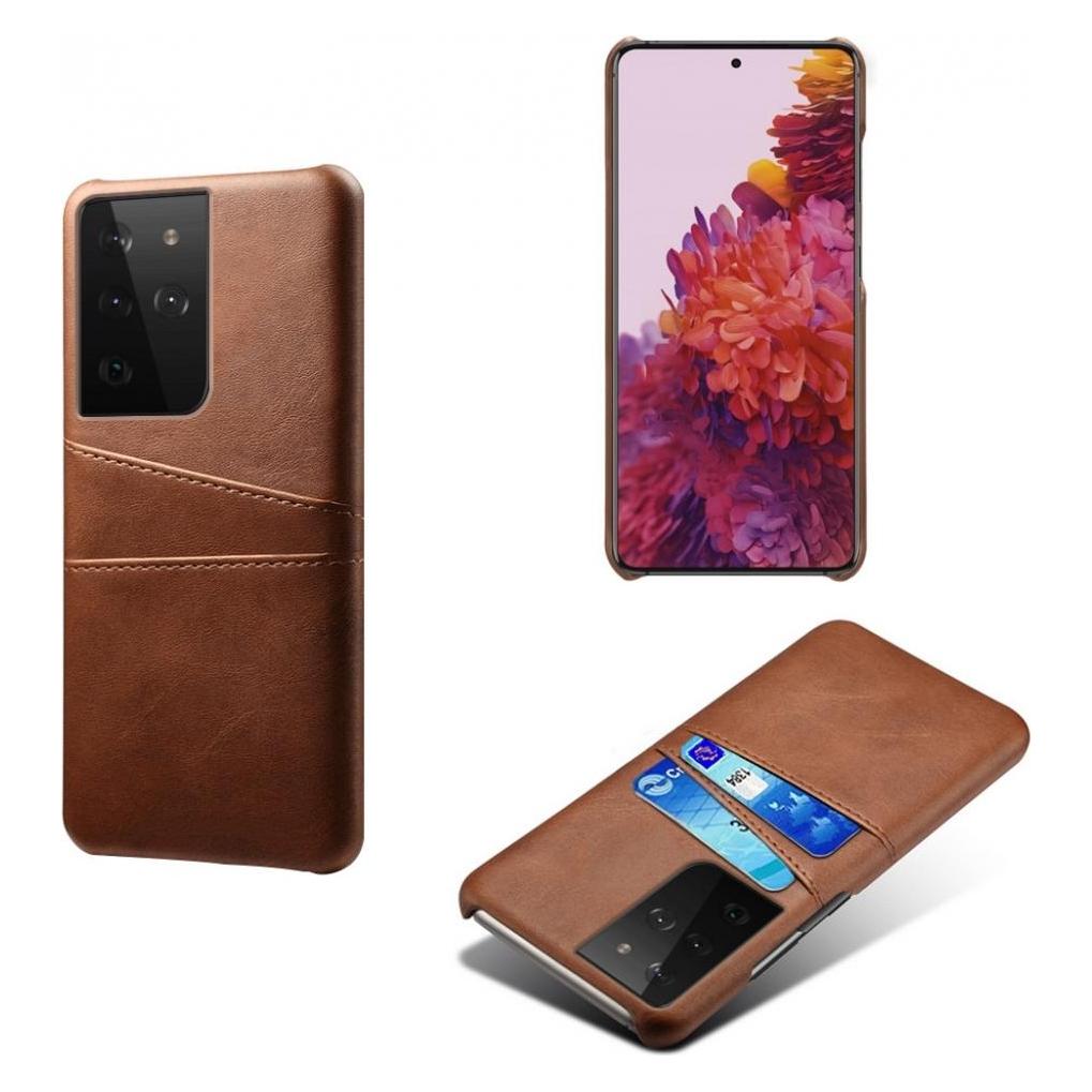 Screenguard Samsung Galaxy S21 Ultra CardCaddy Leder Backcase mit Kartenfächern (Samsung Galaxy S21 Ultra) (00028987)