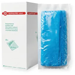 Noba Nobasorb-steril Saugkompressen 20 x 20 cm / 4 Packungen = 4 x 25 Stück