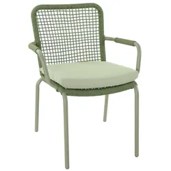 Gartensessel Padru Aluminium Grün