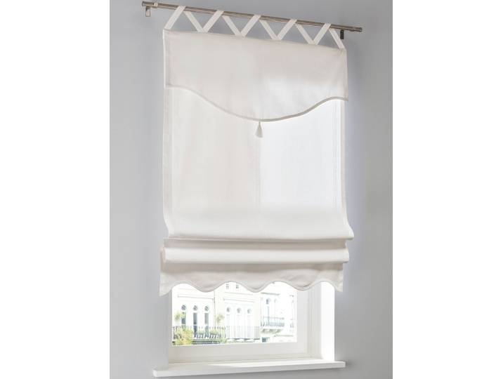 Raffrollo HEINE HOME Gr. 5, weiß, B:120cm H:140cm, Raffrollos, Raffrollo