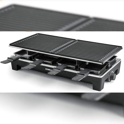 ROMMELSBACHER RCS 1350 Raclette Grill mit 3 Platten, 8