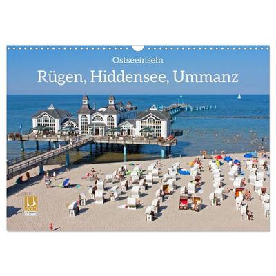 Ostseeinseln Rügen, Hiddensee, Ummanz (Wandkalender 2027 DIN A3 quer), CALVENDO Monatskalender
